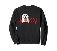 Great Pyrenees Heartbeat Pyr Mom Dad Owner Race Lover Sweatshirt