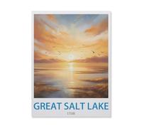 Great Salt Lake Utah，Jigsaw Puzzles for Adults 1500 Piece, Classic Puzzle Teens Boys Girls Puzzles Sturdy Tight Fitting Pieces,Letters on Back for Ideal Challenging and Gift（57x87cm）-EG12