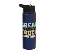 Great Smoky Mountains Randonnée Tennessee Caroline du Nord États-Unis Stainless Steel Insulated Water Bottle