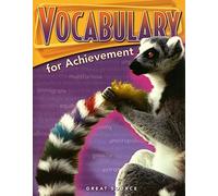 Great Source Vocabulary for Achievement: Student Edition Grade 10