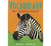 Great Source Vocabulary for Achievement: Student Edition Grade 5