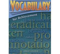 Great Source Vocabulary for Achievement: Student Edition Grade 9