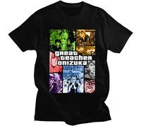 Great Tavher Onizuka Men Cotton Jaxcvwum Manga Eikichi Anime GTO T-shirt unisexe noir pour homme, Noir , L
