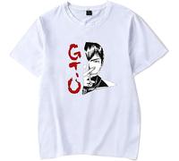 Great Teacher Onizuka T-Shirt Eikichi Onizuka Cosplay T-Shirt Pullover Fashion Casual Cartoon Print Short Sleeve Top for Unisex T-Shirts à Manches Courtes(XX-Large)