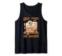 Great Things are Brewing Coffee Kawaii Cute Funny Coffee Débardeur