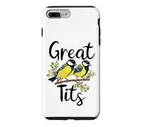 Great Tits Jeu de Mots drôle pour observateur d'oiseaux Coque pour iPhone 7 Plus/8 Plus