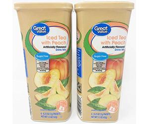 Great Value: Iced Tea with Peach Drink Mix, 1.5 Oz- 6 Packets (Pack of 2)