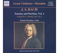 Great Violinists - Yehudi Menuhin - Bach Vol 1 by Bach [Compact Disc] NEUF
