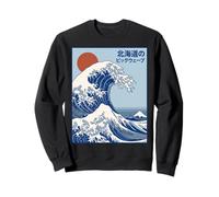 Great Wave Otaku Vintage Japanese Ukiyo-E Ocean Art Sweatshirt