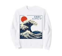 Great Wave Otaku Vintage Japanese Ukiyo-E Ocean Art Sweatshirt