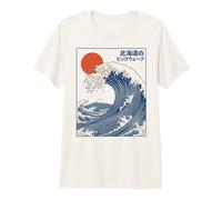 Great Wave Otaku Vintage Japanese Ukiyo-E Ocean Art T-Shirt Haut de Gamme