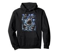 Great White Shark Storm Funny Ocean Animal Marine Graphic Sweat à Capuche