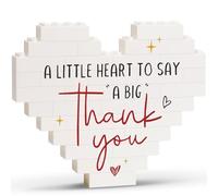 Greatabox Cadeaux de remerciement pour femmes, hommes, collègues, blocs de puzzle décoratifs en forme de cœur, plaque de remerciement, amis, collègues, bénévoles, infirmières, enseignants, patrons