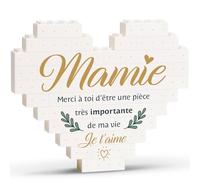 Greatabox Idée Cadeau Mamie, Cadeau Grand Mère Anniversaire Noël Fete des Meres, Cadeau Grand Parent Plaque Cœur-Annonce Grossesse
