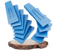 greate 10x Coin abattage en Plastique - résistants aux Chocs, au Gel & antidérapants - 4×20 cm + 6×15 cm - Accessoires forestiers - Set de Coin Eclateur Bois pour elagage