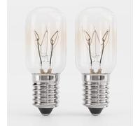 greate. 2x Ampoule Frigo 15W E14 Blanc Chaud - Lampe pour Machine à Coudre, Hotte, Lampe de Sel, Congélateur - Ampoule Refrigerateur 15W, T22, 90 Lumens & 2700K - Ampoule 15W Frigo, lampe Frigo
