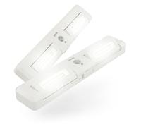 greate 2x Lumiere LED sans fil avec Détecteur de Mouvement à Piles - Lampe de placard avec Détecteur & Luminosité Réglable pour Placard, Escalier etc. - Lumiere placard, LED Detecteur Mouvement