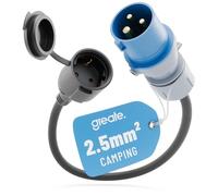 greate Adaptateur CEE 16A vers prise Schuko - adaptateur prise CEE 230V avec câble de 50 cm et protection IP44