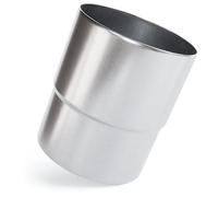 greate Adaptateur de tuyau de descente 100 mm en titane-zinc - manchon emboîtable DN 100 pour descentes Ø100 mm - raccord d’évacuation pour gouttières - manchon de descente en zinc