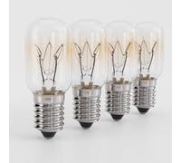 greate Ampoule Frigo 15W E14 Blanc Chaud | Lot de 4 - Lampe pour Machine à Coudre, Hotte, Sel, Congélateur - Ampoule Refrigerateur 15W, T22, 90 Lumens & 2700K