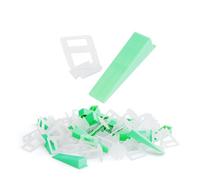 greate kit de nivellement pour carrelage 1100 pièces 2 mm - nivellement carrelage avec 1000 clips de traction & 100x cale carrelage - croisillon carrelage autonivelant, croisillon autonivelant 2mm