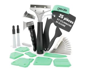 greate retire joint silicone & kit de lisseur joints 25 pièces