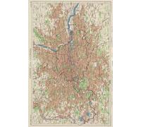 Greater London Map Journal: Vintage Map Notebook