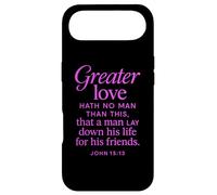 Greater Love Hath No Man John 15:13 Verse biblique Coque pour iPhone Air