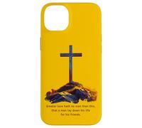 Greater Love Hath No Man Than This - John 15:13 Jesus Cross Coque pour iPhone 14 Plus