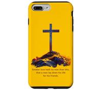 Greater Love Hath No Man Than This - John 15:13 Jesus Cross Coque pour iPhone 7 Plus/8 Plus