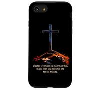 Greater Love Hath No Man Than This - John 15:13 Jesus Cross Coque pour iPhone SE (2020) / 7/8