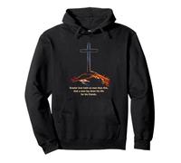 Greater Love Hath No Man Than This - John 15:13 Jesus Cross Sweat à Capuche