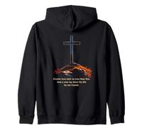Greater Love Hath No Man Than This - John 15:13 Jesus Cross Sweat à Capuche