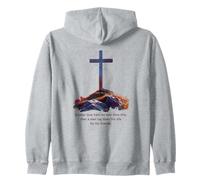 Greater Love Hath No Man Than This - John 15:13 Jesus Cross Sweat à Capuche