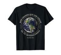 Greater Than The Heavens is Your Mercy Christian Psaum 108:4 T-Shirt Graphique avec Valeur