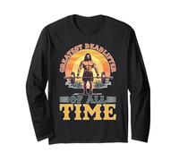 Greatest Deadlifter Of All Time Gym Religious Workout Manche Longue