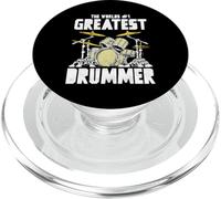 Greatest Drummer Vintage Music Retro Drum Set Graphic PopSockets PopGrip pour MagSafe