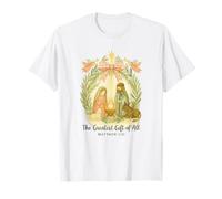 Greatest Gifts of All Nativity Matthew 1:21 Christmas T-Shirt