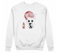 GREATFITS Hollow Knight Pull unisexe Art japonais, blanc, S
