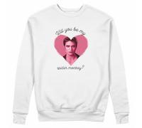 GREATFITS Will You Be My Spider Monkey Twilight Memes Pull unisexe, blanc, XL
