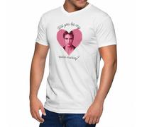 GREATFITS Will You Be My Spider Monkey Twilight Memes T-shirt à col en V pour homme, blanc, XL