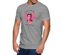 GREATFITS Will You Be My Spider Monkey Twilight Memes T-shirt à col en V pour homme, gris, XL