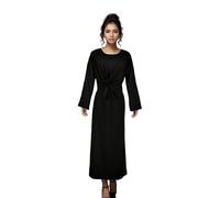 Greatfool Abaya Femme Musulmane Qualité Premium - Abaya Type jilbeb pouvant se Porter comme Un Caftan Femme ou Une djellaba - XXL