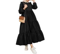 Greatfool Abaya Femme Musulmane Qualité Premium - Abaya Type jilbeb pouvant se Porter comme Un Caftan Femme ou Une djellaba - M