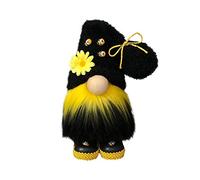 Greatideal Gnomes, Journée du MonBee Doll sans Personnages Peluche Peluche, À La Main, Honey Bee Décoration Printemps, Jaune Et Noir Scandinave Tomte Nisse Swedish Honey Bee Elf