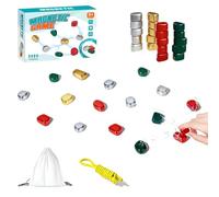 GREATRICH 20 Pièces Colorées Jeu d’échecs Magnetique, Jeu Echec Magnétiques Portable pour Voyage, Jeux Magnetique Familial et Jeu Magnetic Chess Game de Stratégie, Idéal pour Enfants et Cadeaux