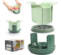 GREATRICH Coupe Pomme en Quartier Professionnel, Découpe Pomme 8 Parts avec Support Antidérapant, Lame en Acier Inoxydable Tranche Complètement les Pommes, Coupe Fruit avec Manche Confortable