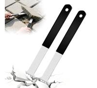 GREATRICH Outil de Leve Dalle Terrasse, 2 Pièces Lève Pavé en Acier Galvanisé et Poignée Anti-Dérapante, Conçu pour le Soulevement Efficace des Dalles de Jardin, Terrasse et Allée