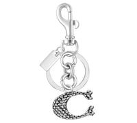 GREATRICH Porte Clé Personnalisé, Bag Charm Sac avec Lettre C à Imprimé Serpent, Porte Clef Lettre pour Femme, Porte Clé Voiture ou Fille, Accessoire Décoratif pour Sac à Main