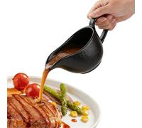 GREATRICH Saucière de Table, Saucière en Céramique de 250ml avec Poignée Lisse, Petit Saucier pour Vinaigrette, Jus de Rôti et Crème, Idéal pour Dîners, Restaurants et Cadeaux